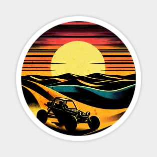 Retro Sand Buggy Design Magnet